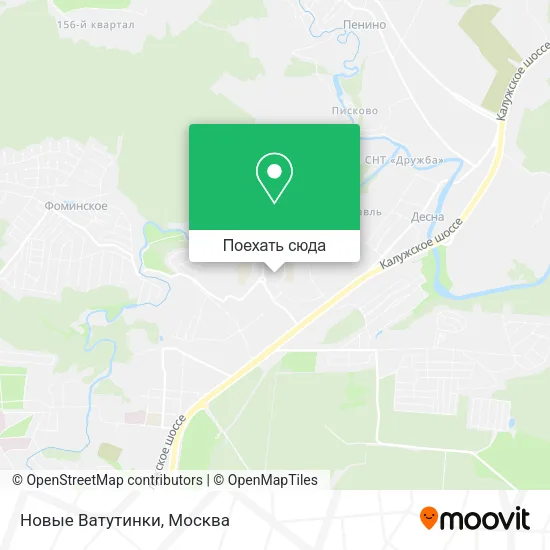 Карта Новые Ватутинки