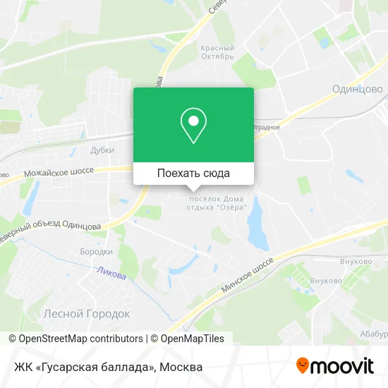 Карта ЖК «Гусарская баллада»
