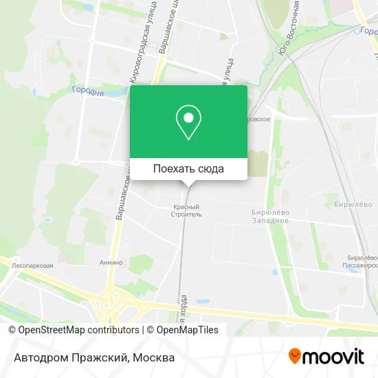 Карта Автодром Пражский