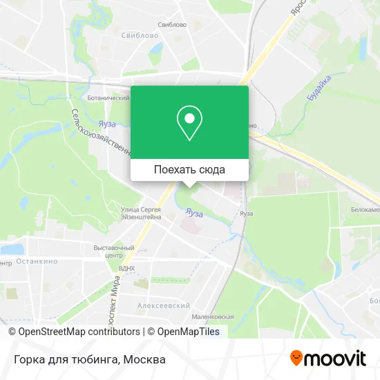 Карта Горка для тюбинга