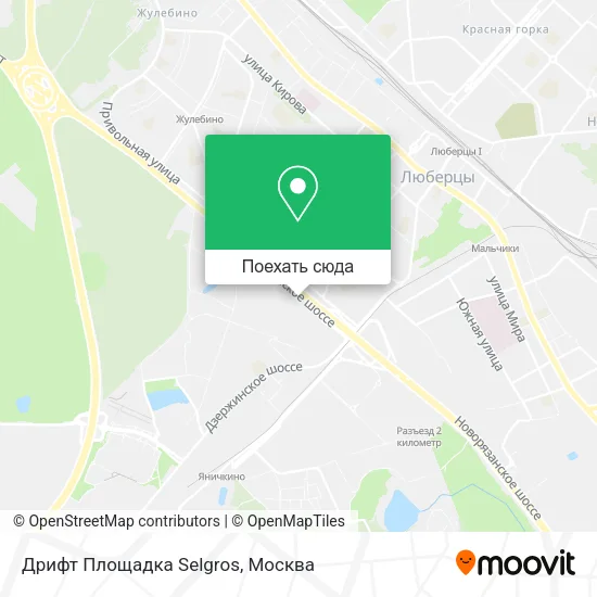 Карта Дрифт Площадка Selgros