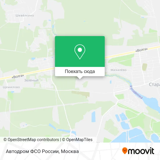 Карта Автодром ФСО России
