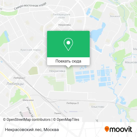 Карта Некрасовский лес