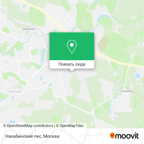 Карта Нахабинский лес
