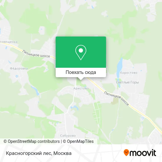 Карта Красногорский лес