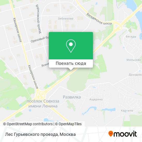 Карта Лес Гурьевского проезда