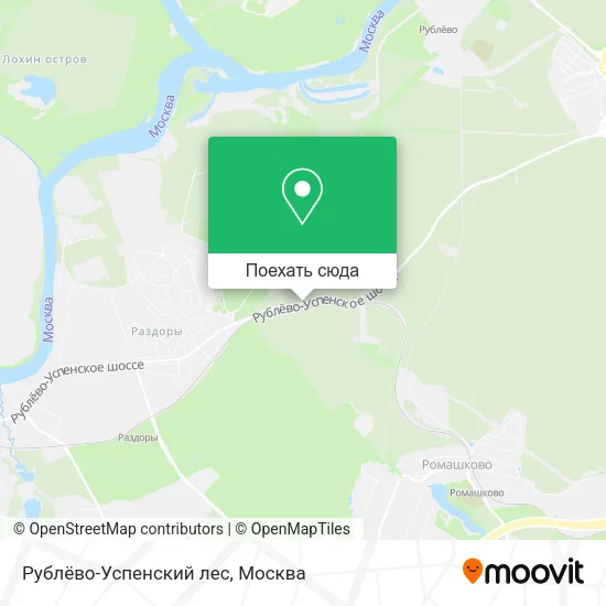 Карта Рублёво-Успенский лес