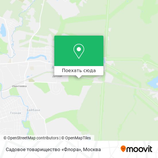 Карта Садовое товарищество «Флора»
