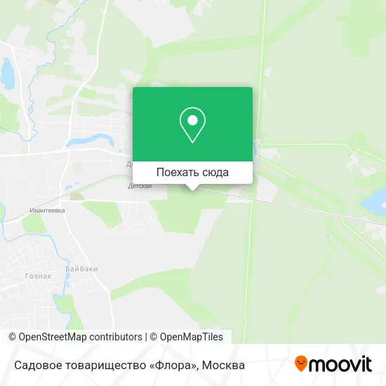 Карта Садовое товарищество «Флора»