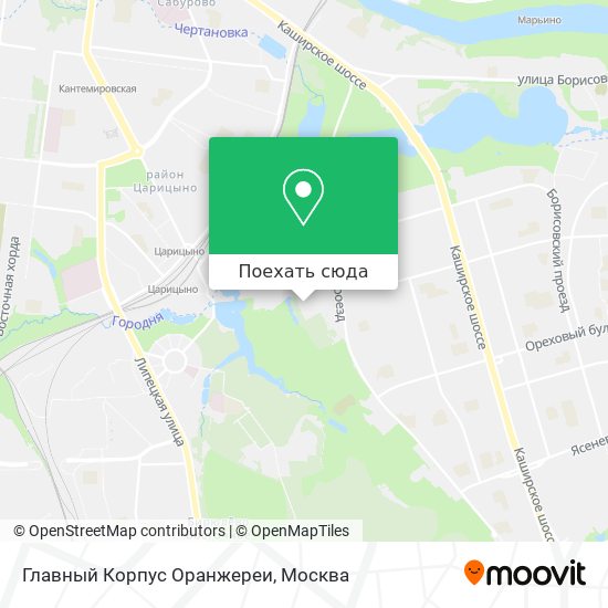 Карта Главный Корпус Оранжереи