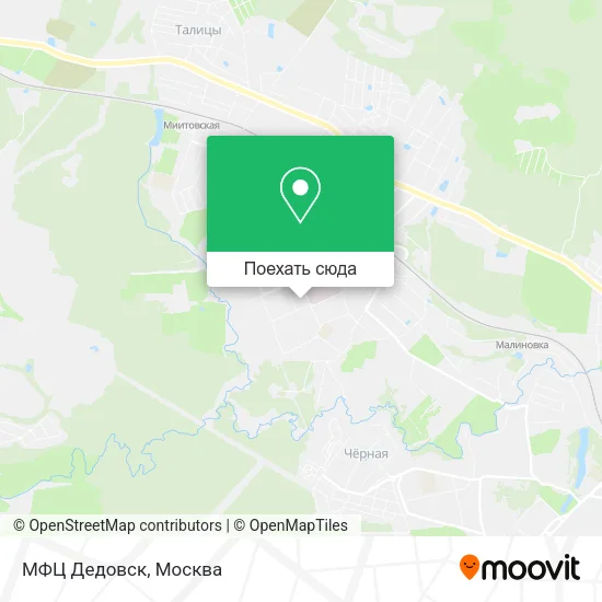 Карта МФЦ Дедовск