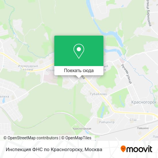 Карта Инспекция ФНС по Красногорску
