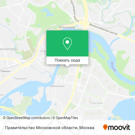 Карта Правительство Московской области