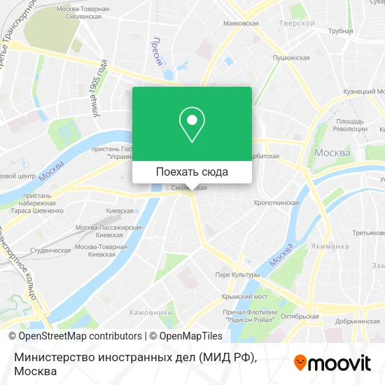 Карта Министерство иностранных дел (МИД РФ)