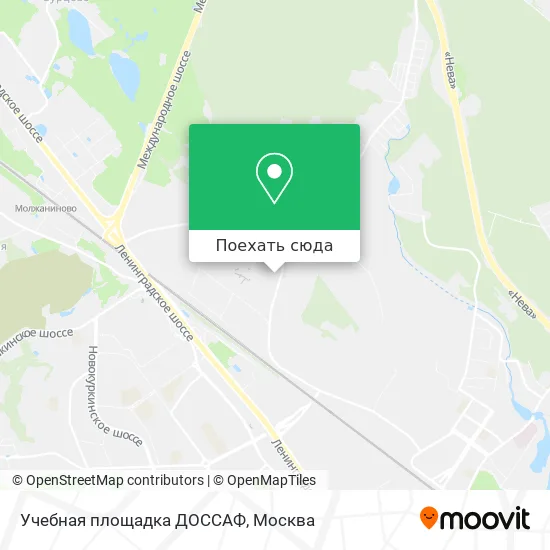 Карта Учебная площадка ДОССАФ