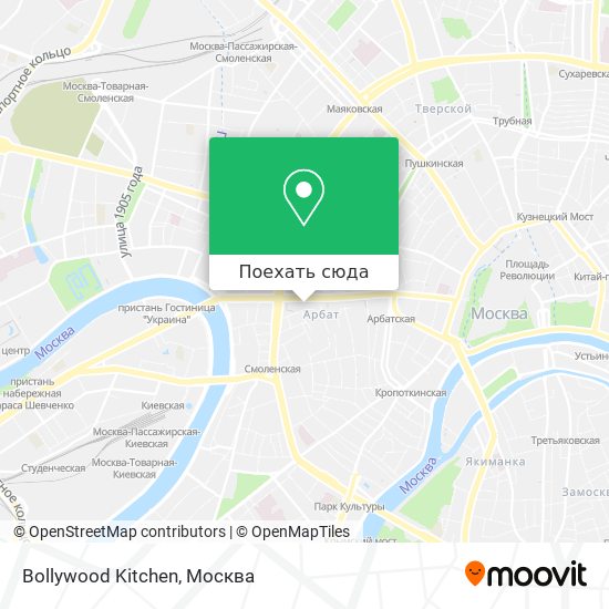 Карта Bollywood Kitchen