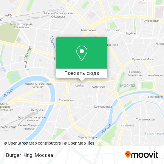 Карта Burger King