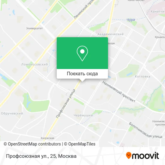 Карта Профсоюзная ул., 25