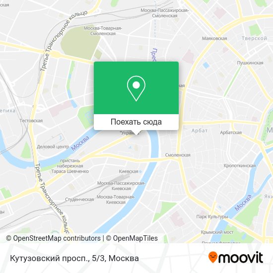Карта Кутузовский просп., 5/3