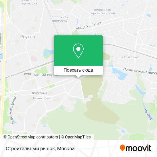 Карта Строительный рынок