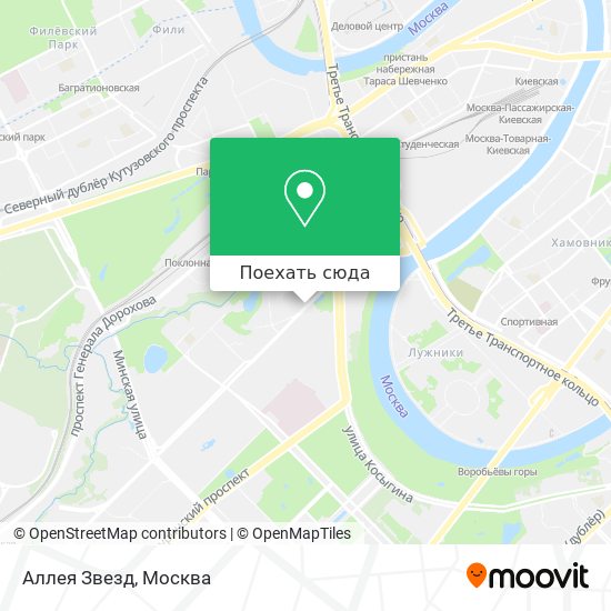 Карта Аллея Звезд