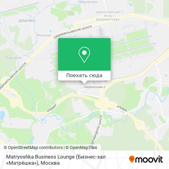 Карта Matryoshka Business Lounge (Бизнес-зал «Матрёшка»)