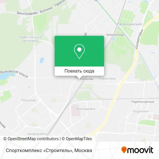 Карта Спорткомплекс «Строитель»