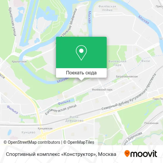 Карта Спортивный комплекс «Конструктор»