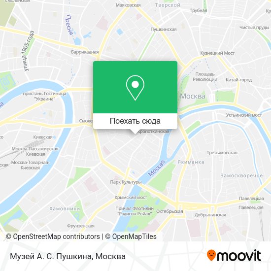 Карта Музей А. С. Пушкина