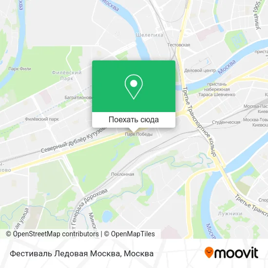 Карта Фестиваль  Ледовая Москва