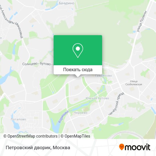Карта Петровский дворик