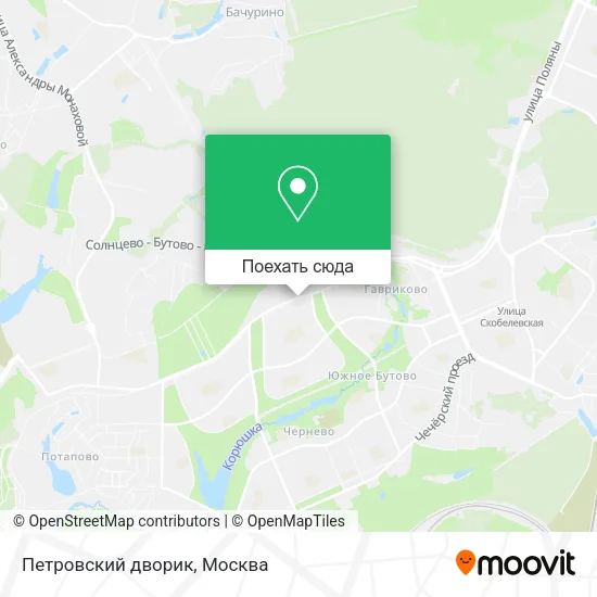 Карта Петровский дворик