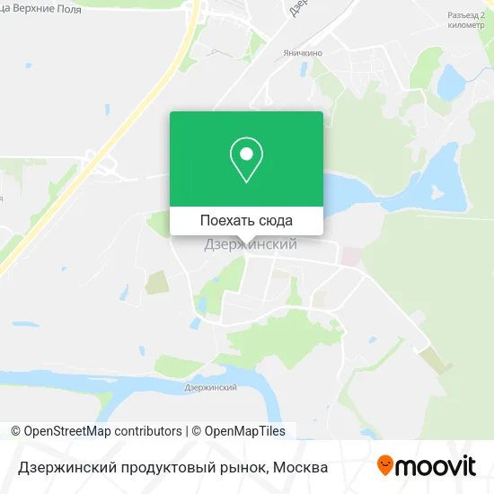 Карта Дзержинский продуктовый рынок