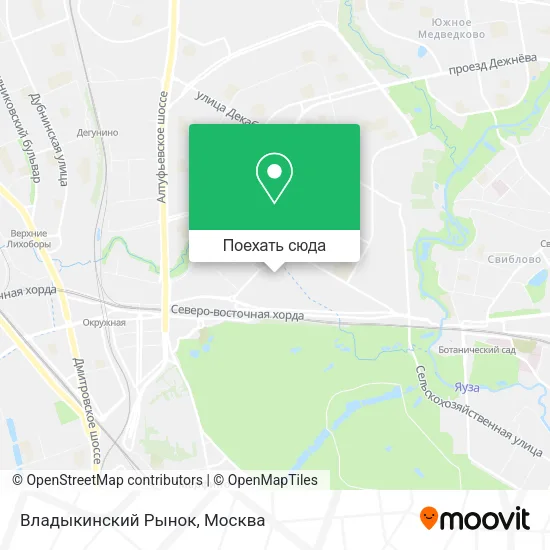 Карта Владыкинский Рынок