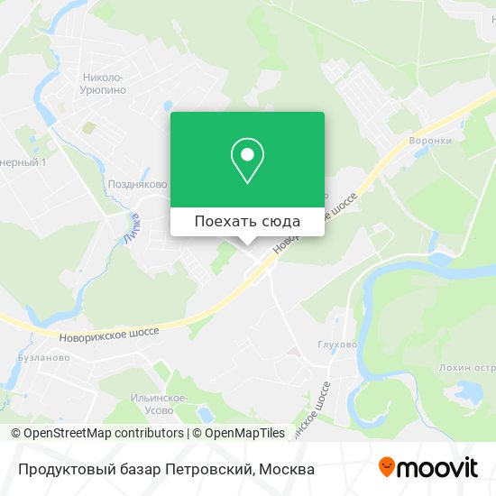 Карта Продуктовый базар Петровский