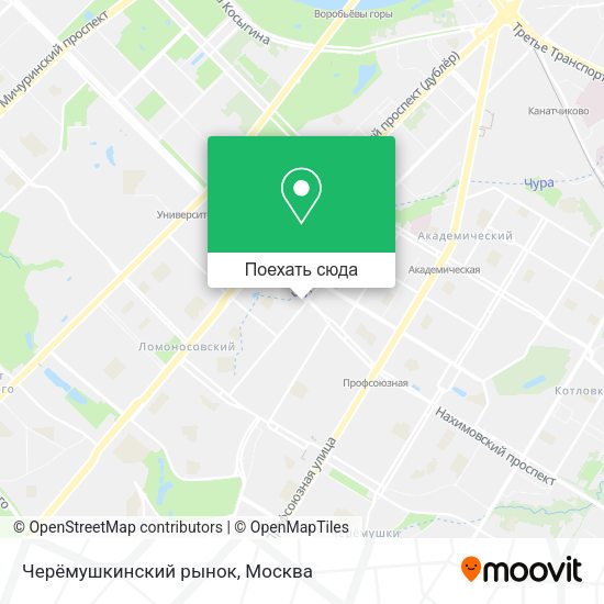 Карта Черёмушкинский рынок
