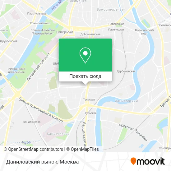 Карта Даниловский рынок