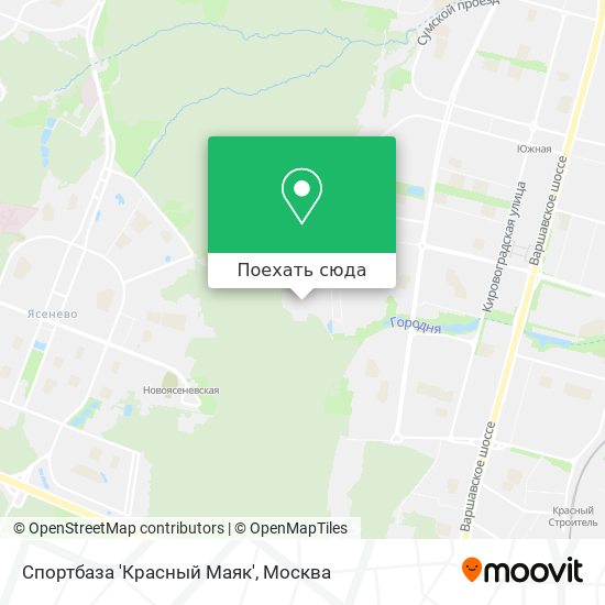 Карта Спортбаза 'Красный Маяк'