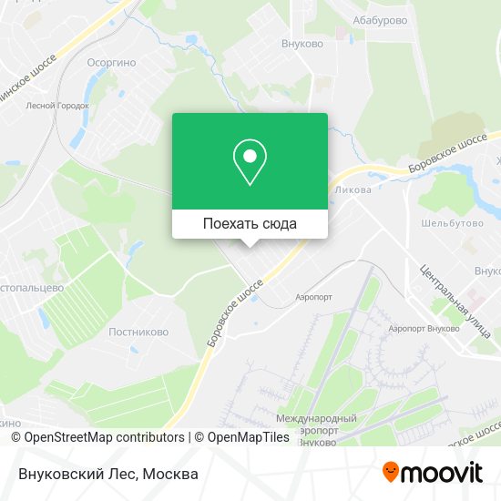 Карта Внуковский Лес