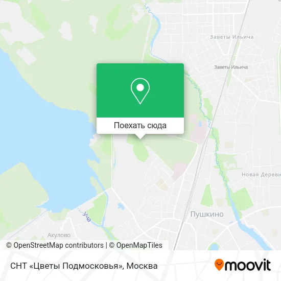 Карта СНТ «Цветы Подмосковья»