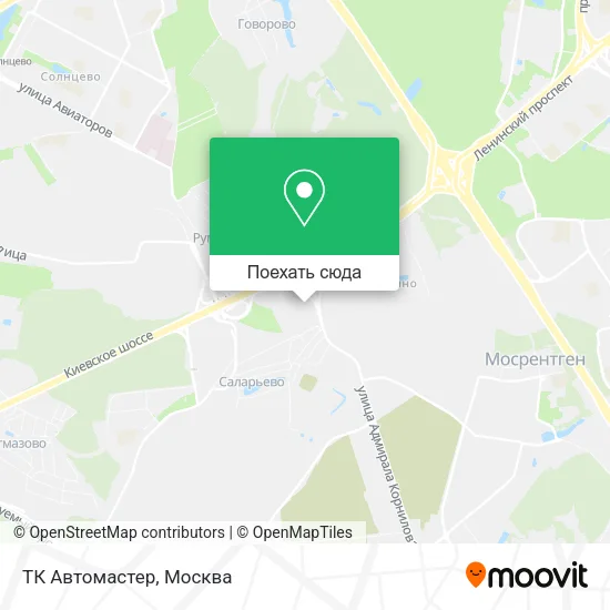 Карта ТК Автомастер