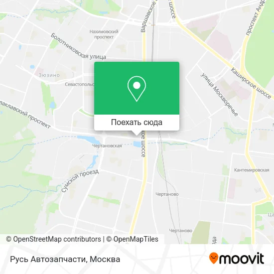 Карта Русь Автозапчасти