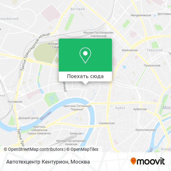 Карта Автотехцентр  Кентурион