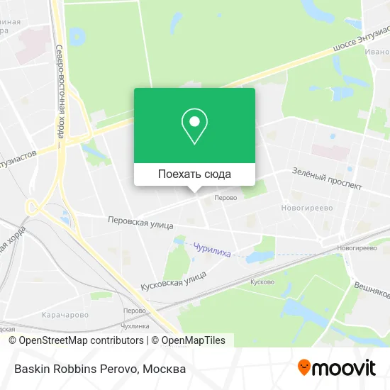 Карта Baskin Robbins Perovo
