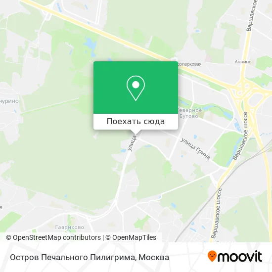 Карта Остров Печального Пилигрима