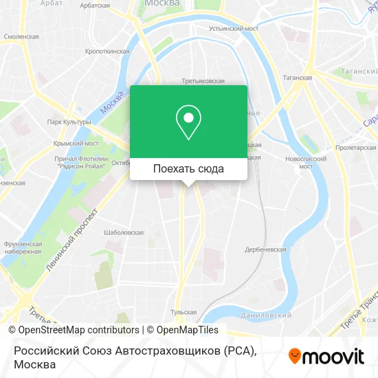 Карта Российский Союз Автостраховщиков (РСА)