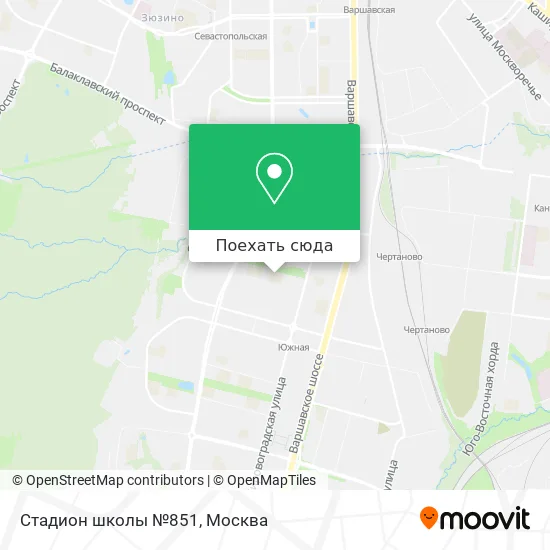 Карта Стадион школы №851