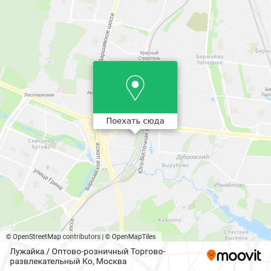 Карта Лужайка / Оптово-розничный Торгово-развлекательный Ко