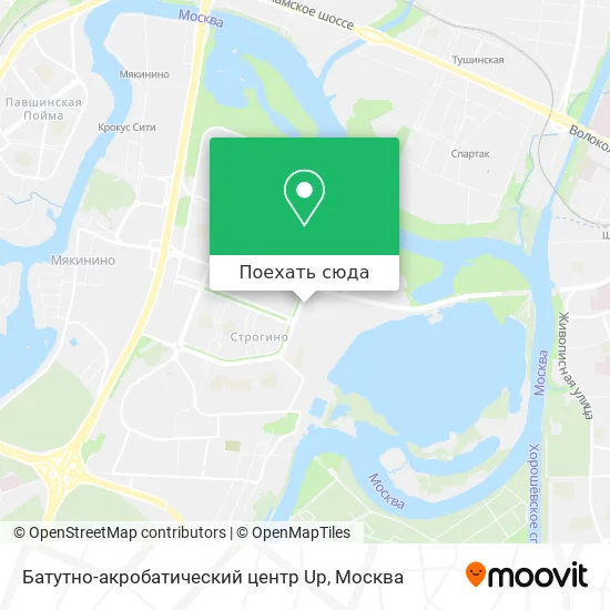 Карта Батутно-акробатический центр  Up