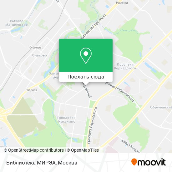 Карта Библиотека МИРЭА